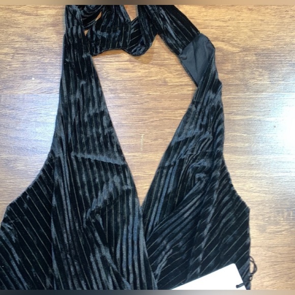 Velvet Halter Dress - Picture 4 of 4